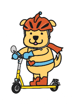 マイクロモビリティの安全な交通対策ロゴ