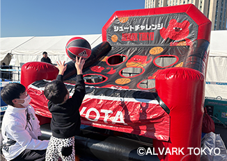 アルバルク東京バスケットボールシュート＆ダンクチャレンジ